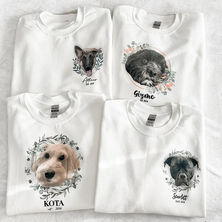 Camiseta e Moletom Com Estampa Personalizada | Com o Rosto do Seu Animal de Estimação