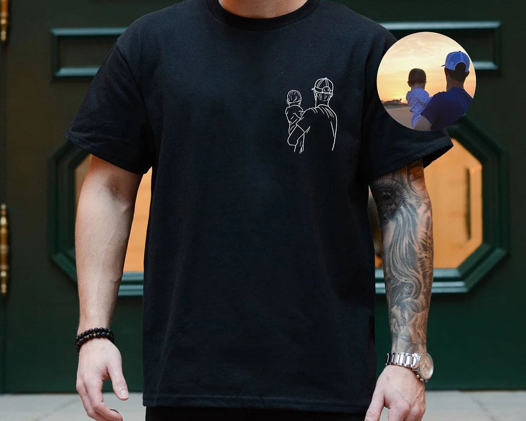Camisa Personalizada com Foto - Presente especial para os Pais