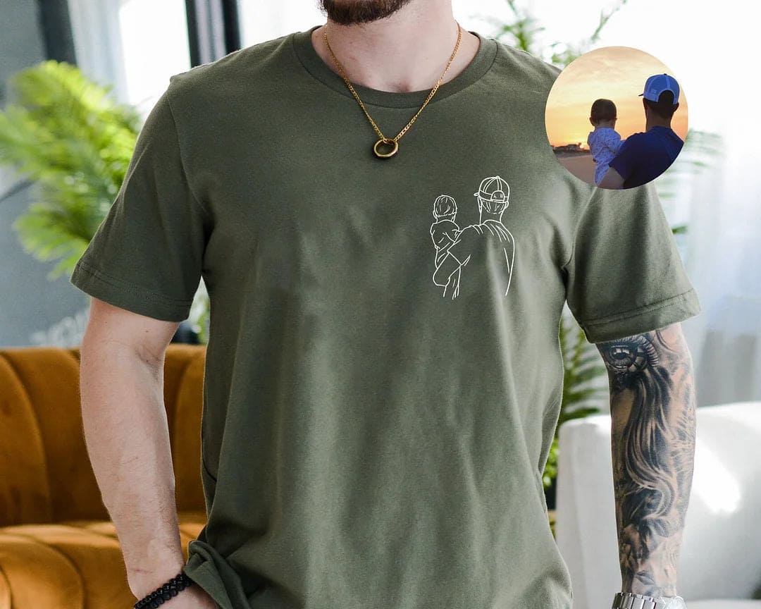 Camisa Personalizada com Foto - Presente especial para os Pais