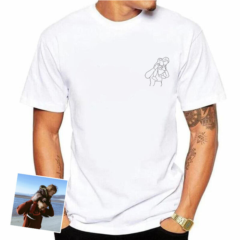 Camisa Personalizada com Foto - Presente especial para os Pais