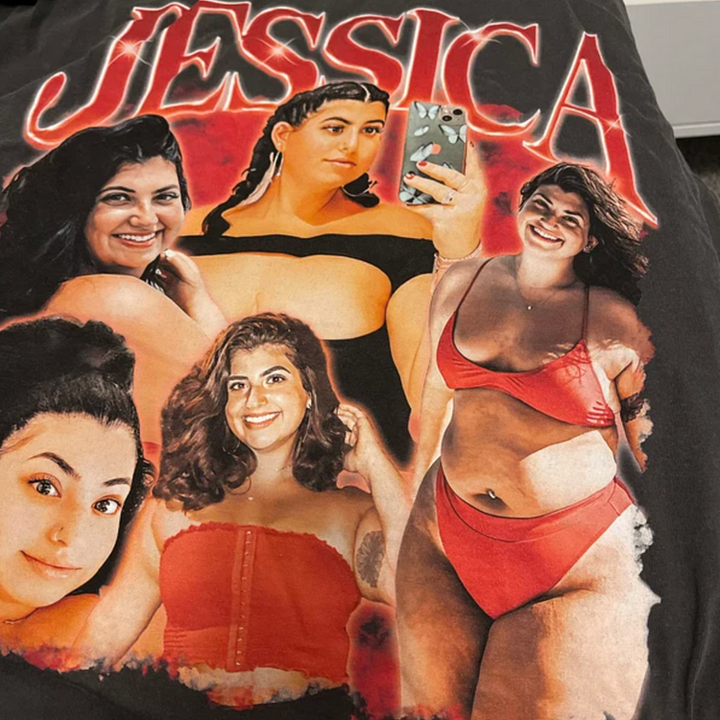 Camiseta vintage personalizada com Foto - Personalize Seu Look - Frete Grátis