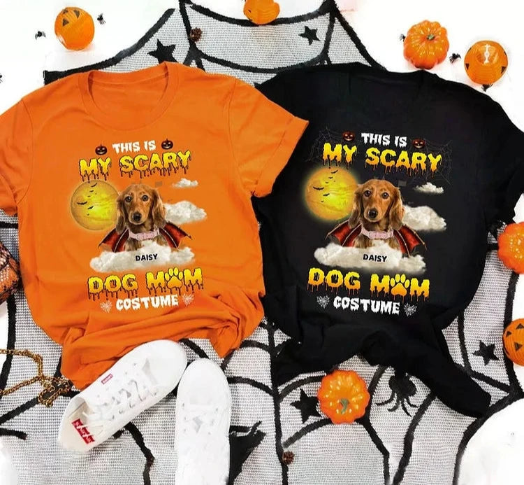 Camiseta de Fantasia de Mãe de Cachorro | Assustador Para o Halloween