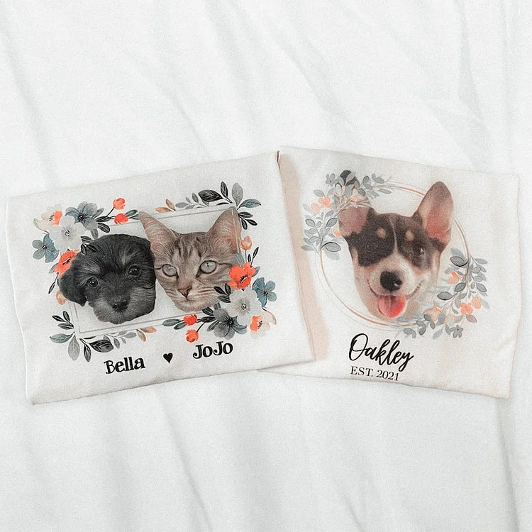 Camiseta e Moletom Com Estampa Personalizada | Com o Rosto do Seu Animal de Estimação