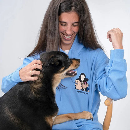 Moletom Personalizado com Bordado de Você e Seu Pet | Amor em Cada Detalhe