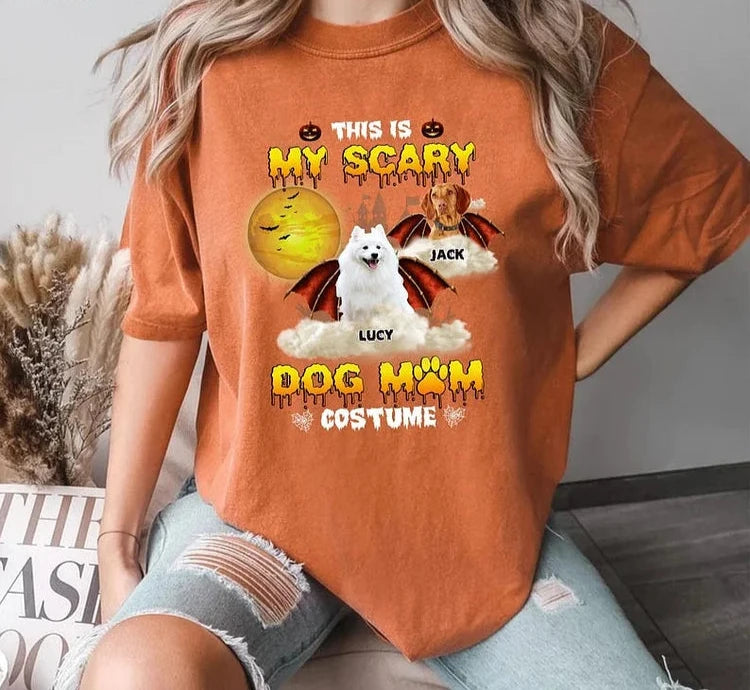 Camiseta de Fantasia de Mãe de Cachorro | Assustador Para o Halloween