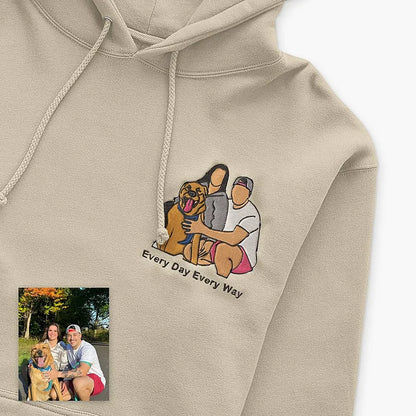 Moletom Personalizado com Bordado de Você e Seu Pet | Amor em Cada Detalhe