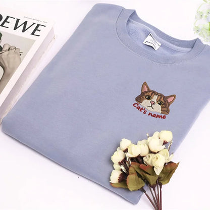Moletom com Bordado Personalizado do Seu Pet | Seu Gatinho em Estilo