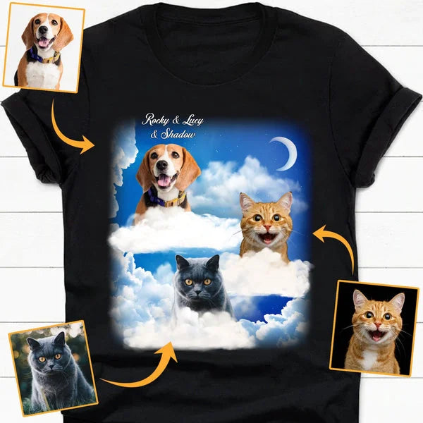 Impressão de Fotos Personalizada  Cão, Gato Animal de Estimação | Camiseta Moletom com Capuz