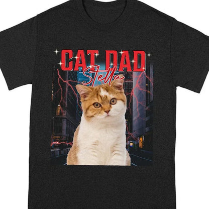 Camiseta com Estampa Personalizada | Foto Estilo Vintage dos seus Animais de Estimação