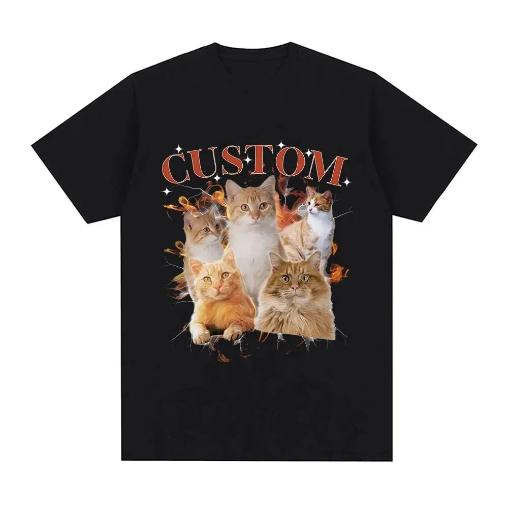Camiseta vintage personalizada com Foto - Personalize Seu Look - Frete Grátis
