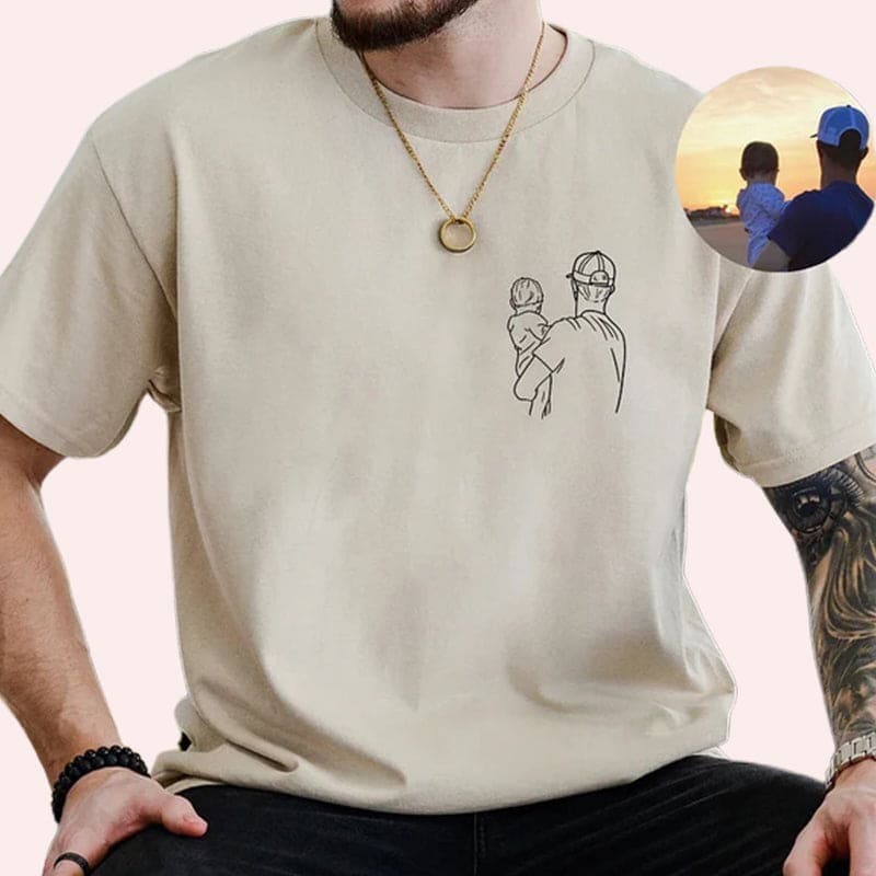 Camisa Personalizada com Foto - Presente especial para os Pais