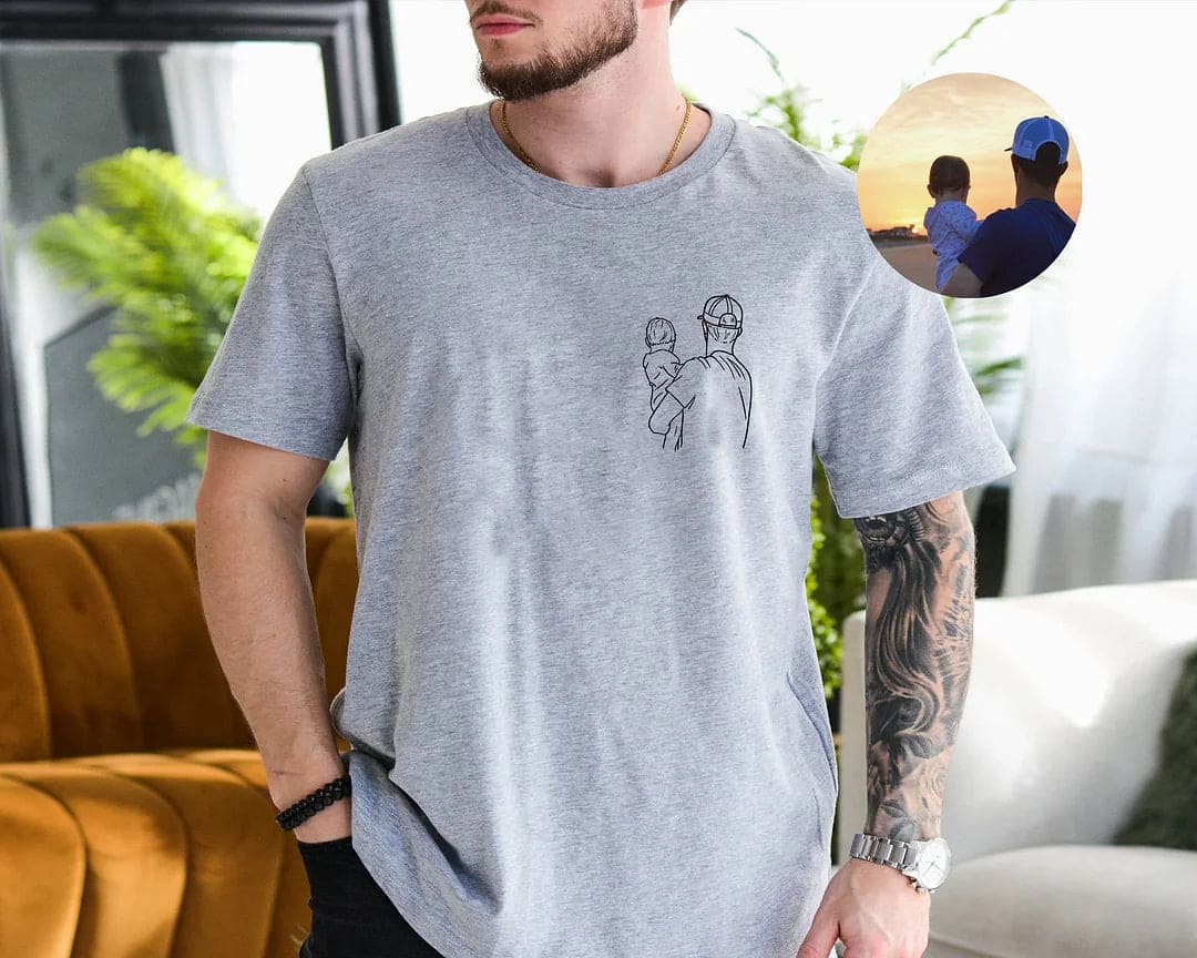 Camisa Personalizada com Foto - Presente especial para os Pais