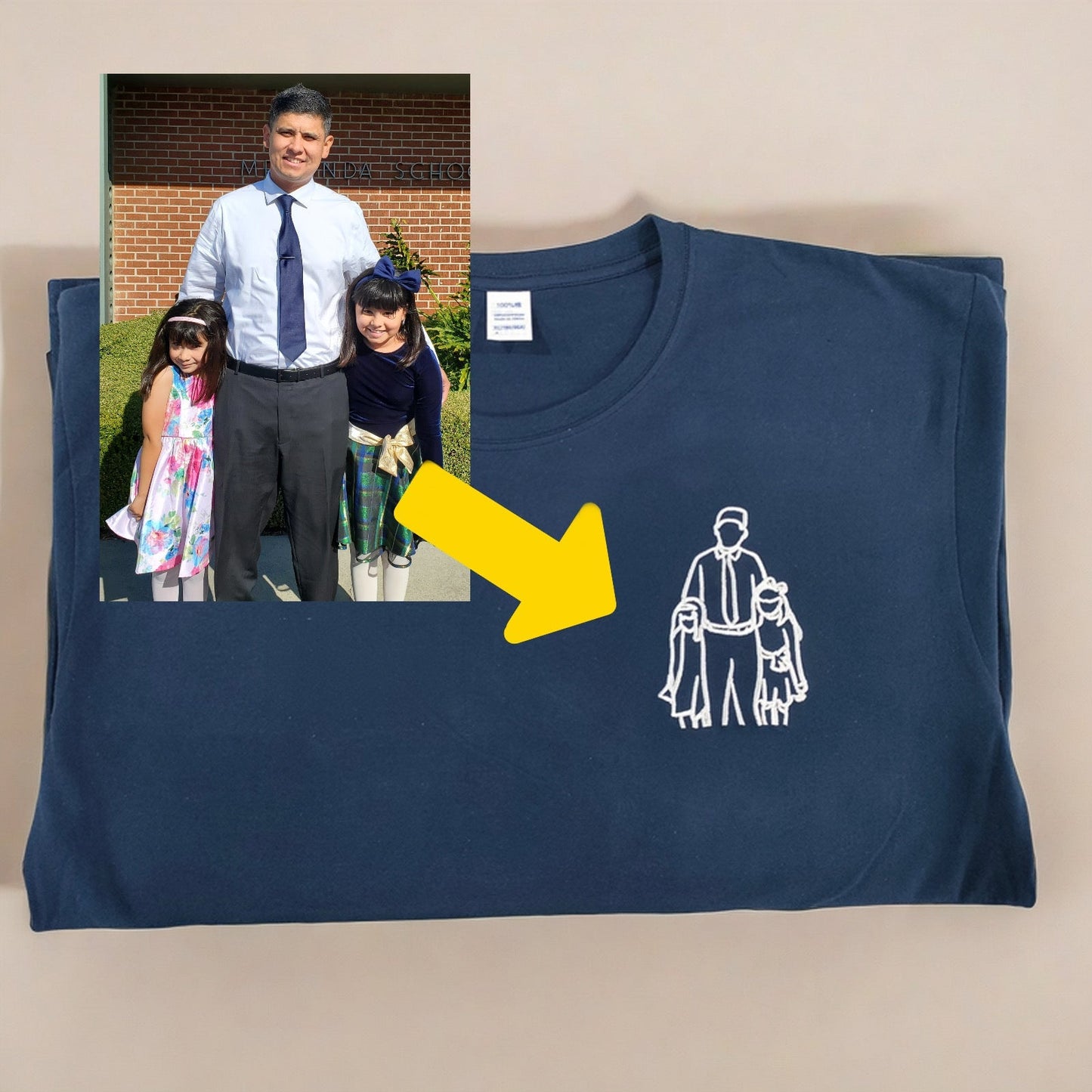 Camisa Personalizada com Foto - Presente especial para os Pais