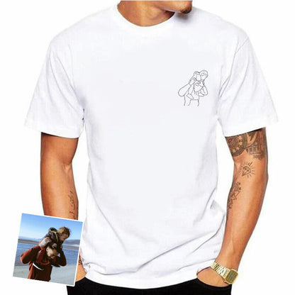 Camisa Personalizada com Foto - Presente especial para os Pais