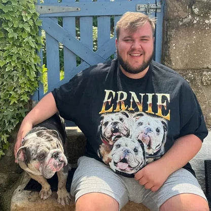 Camiseta personalizada com foto Vintage para amante de animais de estimação