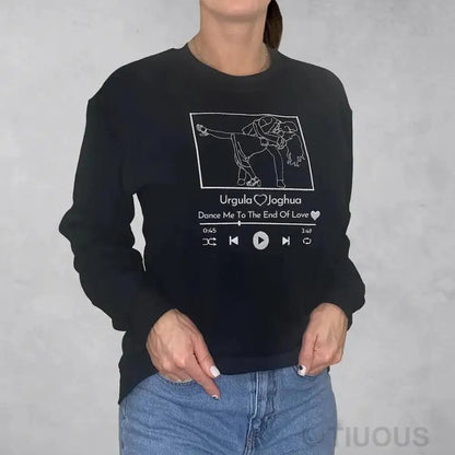 Camisa Personalizada com Base em Foto Pessoal e Música Favorita | Transforme Sua Foto em Amor Bordado