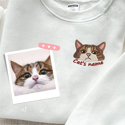 Moletom com Bordado Personalizado do Seu Pet | Seu Gatinho em Estilo