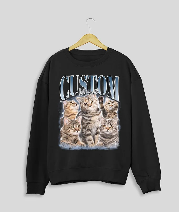 Camiseta personalizada com foto Vintage para amante de animais de estimação