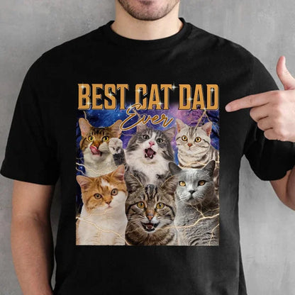 Camiseta com Estampa Personalizada | Foto Estilo Vintage dos seus Animais de Estimação